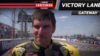 Grant Enfinger celebrates truck win with special announcement